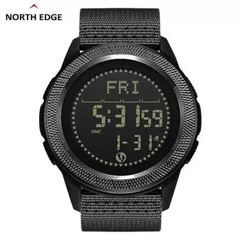 NORTH EDGE C-NEXUS Мужские цифровые часы из углеродного волокна Shock Militray Спортивные супер легкие уличные компасы Водонепроницаемые наручные часы 50 м