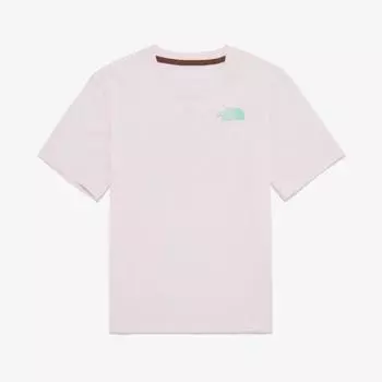 North Face Kids Tnf Корейская футболка с коротким рукавом и круглым вырезом, светло-розовая Nt7ur28v LIGHT PINK/110