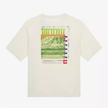 North Face Men S Meka с коротким рукавом, круглая футболка Nt7ur06b IVORY/090(S)