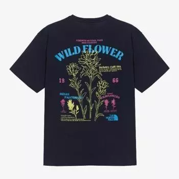 North Face Short Sleeve Tee Vqj Nt7ur08j Floral Short Sleeve Round Tee Dark Navy 090S