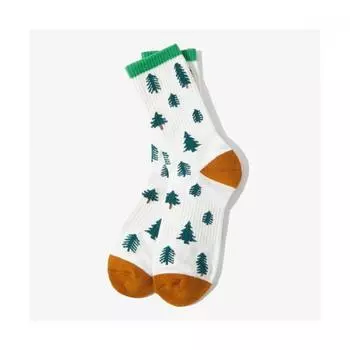 North Face Store Genuine North Face The North Face Ny4mq04b Camping Coolmax Mid Socks 1797918 IVORY/240MM