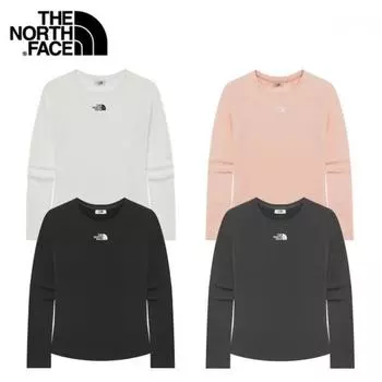 North Face White Label 25SS Женская футболка Delphi с длинным рукавом Nt7tr30 NT7TR30J:85