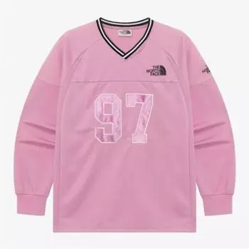 North Face White Label Tnf Crew Long Sleeve Tee Nm5mr05m LIGHTPINK/085(XS)