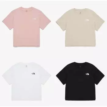 North Face Женская хлопковая базовая футболка с коротким рукавом Nt7uq45 pale pink/80(XS)