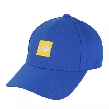 North Hat Square Logo Cap Unisex UV Protection TN Blue [The Face]