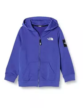 North Kids Square Logo Полная молния Унисекс Впитывает пот Быстросохнущий Антибактериальный и устойчивый к запахам Именная этикетка Защита от статического электричества Лазуритовый синий 130 [The