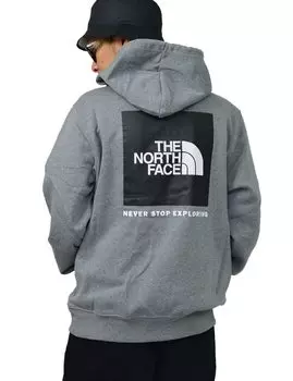 North Large Brushed Box D XL [The Face] Men s Hoodie, Size, Lining, Sweatshirt, Logo, Gray, Color, [Item]