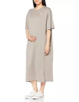 North Maternity Short Sleeve Dress NTM12112 Mineral Gray LXL [The Face] Women s