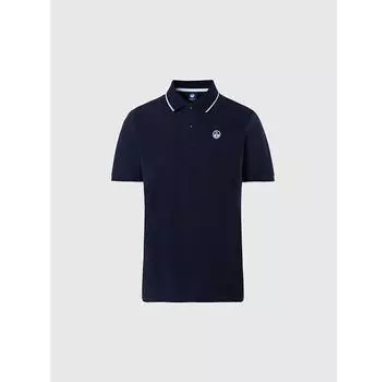 North Sails Collar W Striped In Contrast поло с короткими рукавами M