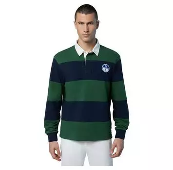 North Sails Logo поло с длинными рукавами S