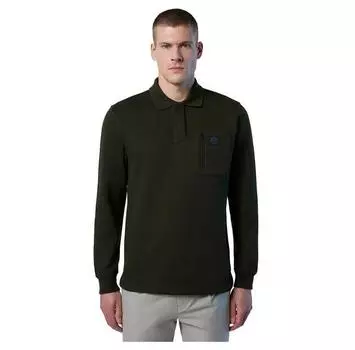 North Sails Logo поло с длинными рукавами XS