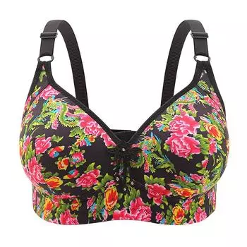 [Northeast Big Flower] Мамино бесшовное нижнее белье большого размера, тонкое красивое нижнее белье для спины, женский бюстгальтер без стальной оправы 36/80