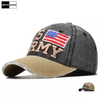 Northwood Бейсбольная кепка с надписью для мужчин и женщин, хлопковая кепка Snapback, кепка Kpop Trucker Cap 55-60 cm чёрный