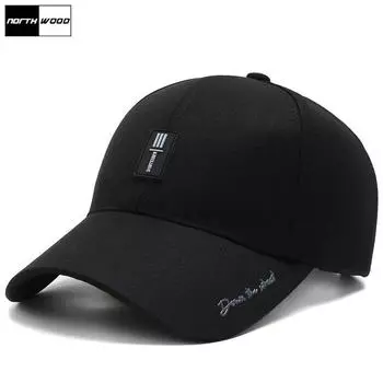NORTHWOOD Бейсболки для мужчин Мужская кепка Dad Hat Кепка дальнобойщика Спортивная кепка 56-60 СМ Adjustable 56-60 cm чёрный