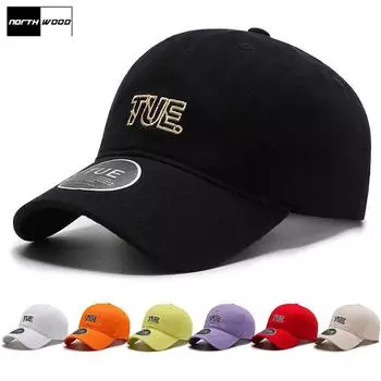 NORTHWOOD Kpop бейсбольная кепка для женщин и мужчин, шапки для папы, вышивка костей Snapback, хлопковые кепки дальнобойщика в стиле хип-хоп для взрослых 55-60 cm белый