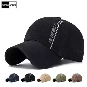 NORTHWOOD летняя бейсболка для мужчин и женщин, весенняя шляпа, хлопковая повседневная бейсболка Snapback, шляпы для папы, кепки дальнобойщика Adjustable чёрный