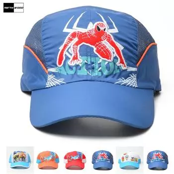 NORTHWOOD Летняя сетчатая быстросохнущая детская бейсболка с рисунком для детей, бейсболка для защиты от солнца, для мальчиков и девочек 48-53
