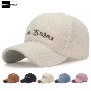 NORTHWOOD, милая бархатная зимняя бейсболка для женщин, шляпа для папы, однотонная кепка в стиле хип-хоп Snapback 55-60 cm синий