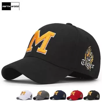 [NORTHWOOD] Мужская бейсболка с 3D буквами, женская шляпа для папы, кепка дальнобойщика в стиле хип-хоп с животными fitted 56-59cm чёрный