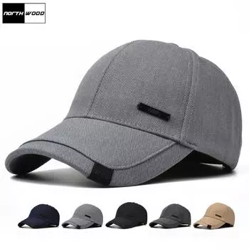 NORTHWOOD мужские хлопковые бейсболки Bone Gorras Casquette Homme папа шапки для мужчин высококачественные бейсболки кепки дальнобойщика 56-60 чёрный
