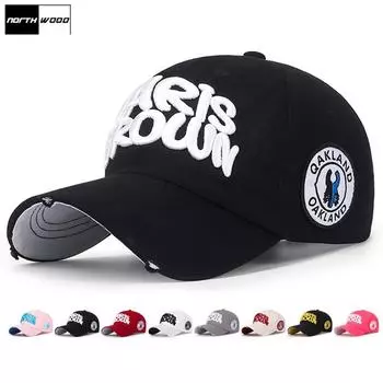 [NORTHWOOD] Мужские и женские бейсболки с вышивкой и буквами, хлопковая спортивная кепка на открытом воздухе, летняя кепка для папы, кепка Oakland Trucker 56-60 cm белый