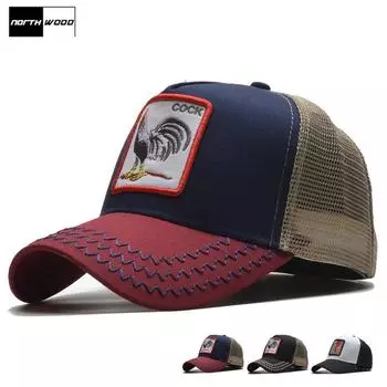 [NORTHWOOD] Сетчатая кепка для мужчин и женщин, летняя бейсболка, бейсболка с вышивкой в виде члена, шляпа Snapback в стиле хип-хоп, шляпа для папы