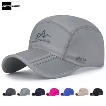 NORTHWOOD Складная летняя шляпа Портативная быстросохнущая шляпа для мужчин и женщин Открытый альпинизм Спортивная легкая шляпа от солнца Солнцезащитная шляпа 55-60 cm чёрный