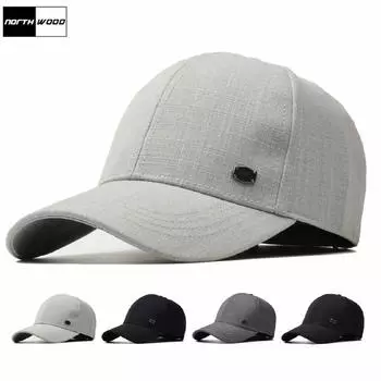 NORTHWOOD Высокое качество 4 цвета однотонные бейсболки для мужчин женщин шапки для папы уличные мужские кепки дальнобойщика 56-60 cm чёрный