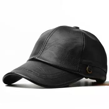 Northwood Высококачественные бейсболки из ПУ кожи трех цветов для мужчин и женщин, уличная кепка тракера на все сезоны 55-60 cm чёрный