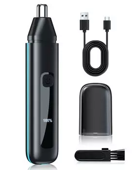 Nose hair trimmer for small electric nose hair etiquette LCD eyebrow and ear hair trimming for electric hair low IPX7 easy to business men, trimmer,