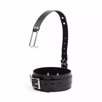 Nose Hook Adult Goods with Collar Nose Hook SM Goods Women Restraint Adult Goods for Women Adjustable PU+Metal