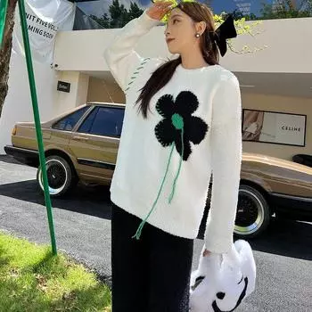 Ношение милой и симпатичной японской пижамы, замедляющей старение, женская осенне-зимняя шерстяная цветочная мягкая утолщенная трикотажная домашняя одежда One Size синий