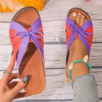 Ношение пляжных тапочек женские летние 2024 новые большие размеры сказочные ветряные склоны и классные тапочки 36