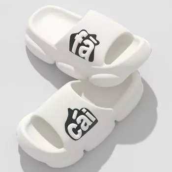 Ношение сандалий для женщин летом толстая подошва, мягкая подошва, повышенное противоскольжение тапочки для ванной 36-37 белый