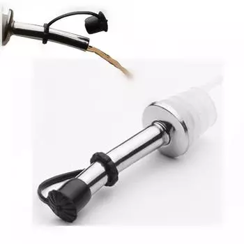 Носик для бутылки масла из нержавеющей стали, горловина с пробкой, колба для сухого красного вина, пробковая пробка для бутылки