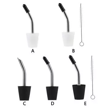 Носик для чайника для кемпинга, насадка для водопроводной трубы из нержавеющей стали, силиконовая насадка для кофейников, насадка для капель, аксессуары для посуды для пикника