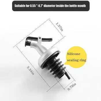 Носики для оливкового масла, пробка для бутылки с маслом и уксусом, герметичный дозатор, насадка для вина, насадка для масла, уксуса, оливкового масла, вина(6 шт.)