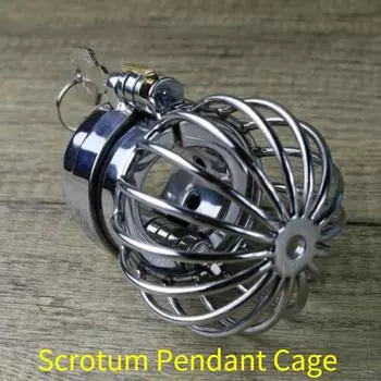 Носилки для шариков из нержавеющей стали 304 со съемной клеткой целомудрия Thorn