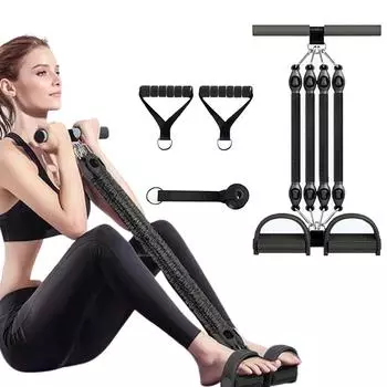 Носилки с педалью для ног, Похудение живота, Помощь в приседании, Домашний фитнес, Подкручивание живота, Носилки Xiaoyanfei, Тренажеры чёрный