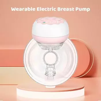 Носимая модель молокоотсоса Hands Free Электрический молокоотсос для грудного вскармливания 4 режима 12 уровней всасывания Низкий уровень шума Встроенный аккумулятор