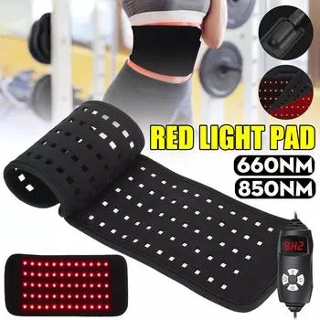 Носимая обертка для ближнего инфракрасного диапазона, глубокая терапевтическая подушка для спины, плечевых суставов, облегчение мышечной боли, 660 нм красный и 850 нм, терапевтический пояс ближнего инфракрасного света
