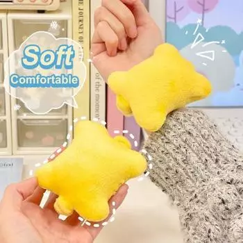 Носимая подставка для запястья мыши, клавиатура, поддержка запястья, подушка с эластичной лентой, для ноутбука, компьютера, игр, набора текста, облегчение боли, плюшевая подушка серый