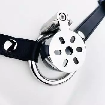 Носимое кольцо на член из нержавеющей стали CB Lock, клетка для пениса, мужской пояс верности, секс-игрушка, носилки для мячей, раб, БДСМ 40mm/1.57in