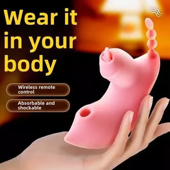 Носимое яйцо для ныряния с бабочкой, беспроводной пульт дистанционного управления, невидимый вибрирующий язык, клитор, секс-игрушки для взрослых Butterfly Jumping Eggs