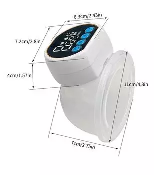 Носимые электрические молокоотсосы с высокой мощностью всасывания и портативные носимые бесшумные бесконтактные послеродовые доильные аппараты белый