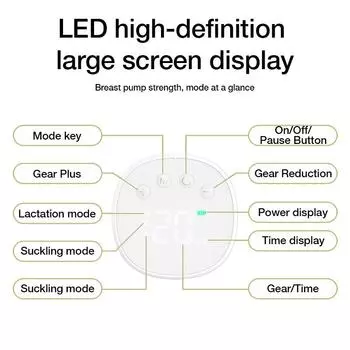 Носимые молокоотсосы Товары для матери и ребенка Молокоотсос Доение грудного молока и доильный аппарат Полностью автоматический молокоотсос чёрный