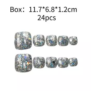 Носимые ногти Женские накладки для пальцев ног Красота Съемные Прочные Модные Продвинутые