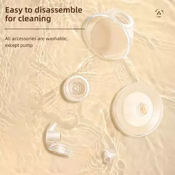 Носимый электрический молокоотсос BEBEBAO P7 Молокоотсос без помощи рук со светодиодным дисплеем 3 режима 10 уровней 1 Pack