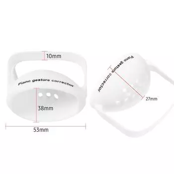 Носимый корректор для рук тремоло, силиконовый ортопедическое устройство для рук фортепиано, жест рукой для фортепиано белый