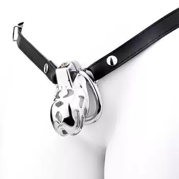 Носимый мужской замок целомудрия из нержавеющей стали, металлический замок CB, клетка для пениса, раб, секс-игрушка, кольцо на член, пояс верности, БДСМ 45mm